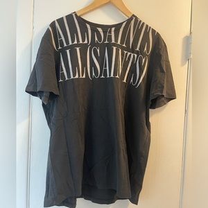 All Saints Black Short Sleeve Tee
